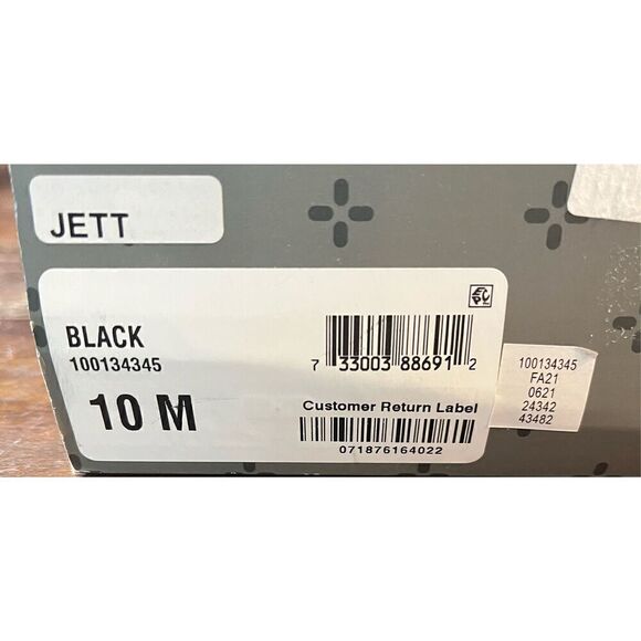 SUN STONE Mens Black Cushioned Jett Round Toe Lace-Up Sneakers - Picture 6 of 6